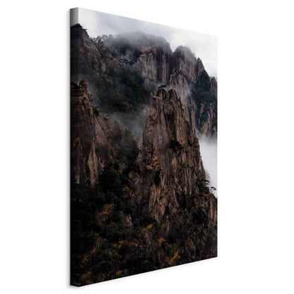 Artgeist maleri bjerglandskab 80 x 120 cm non-woven lærred 1 stk