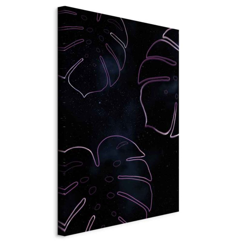 Artgeist galaktisk monstera billede 20 x 30 cm italiensk lærred 1 stk