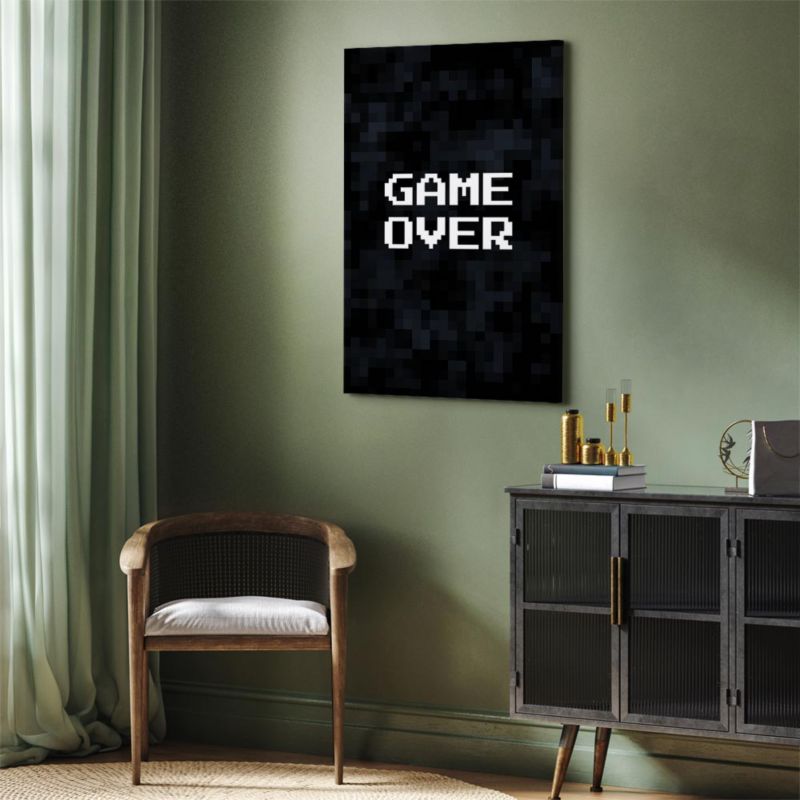 Artgeist Game Over maleri 40 x 60 cm italiensk lærred 1 stk