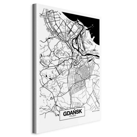 Artgeist Gdańsk billede 80 x 120 cm non-woven lærred 1 stk