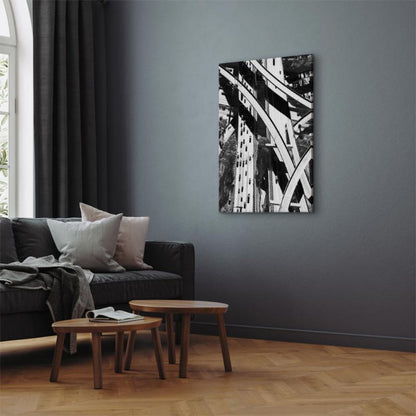 Artgeist billede Geometri af byen 80 x 120 cm non-woven lærred 1 stk