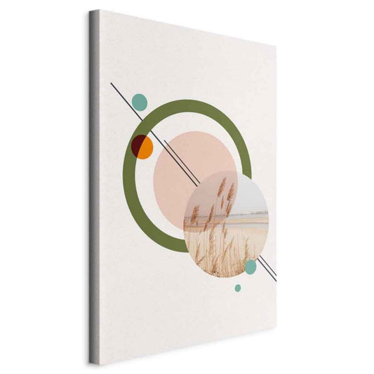 Artgeist maleri geometrisk landskab 40 x 60 cm italiensk lærred 1 stk