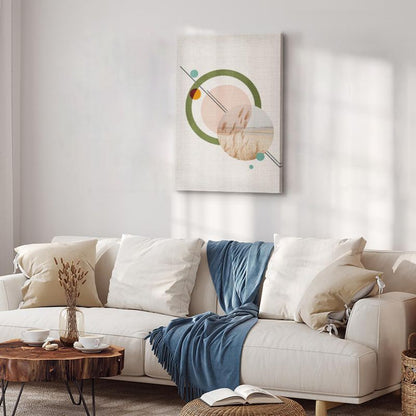 Artgeist maleri geometrisk landskab 40 x 60 cm italiensk lærred 1 stk