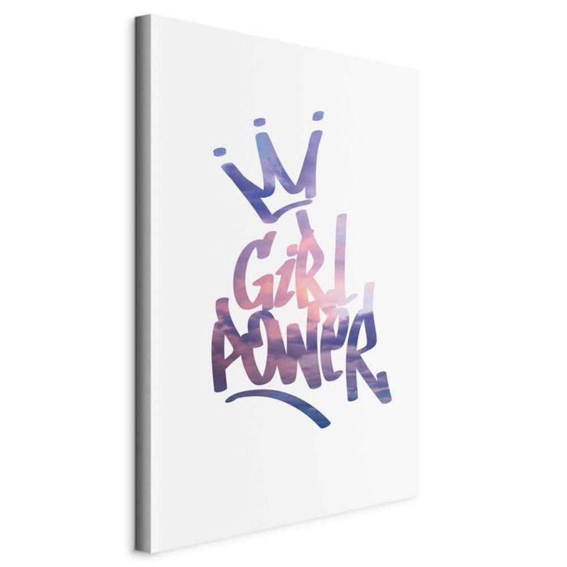 Artgeist Girl Power lærredsbillede 80 x 120 cm non-woven 1 stk
