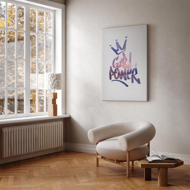 Artgeist Girl Power lærredsbillede 80 x 120 cm non-woven 1 stk