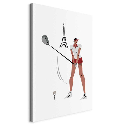 Artgeist golfspiller billede 40 x 60 cm italiensk lærred 1 stk