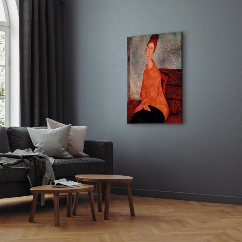 Artgeist Jeanne Hébuterne lærredsbillede 60 x 90 cm italiensk lærred 1 stk