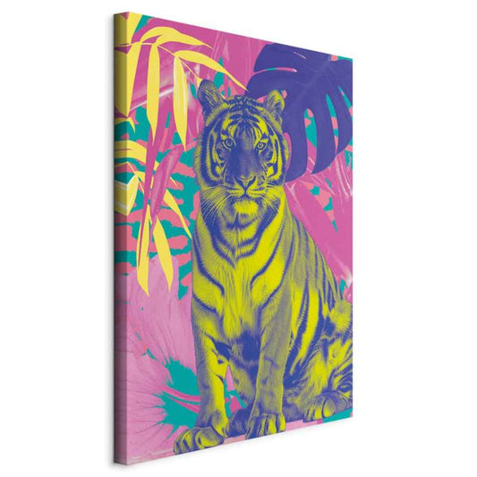 Artgeist farverig tiger 80 x 120 cm italiensk lærred 1 stk