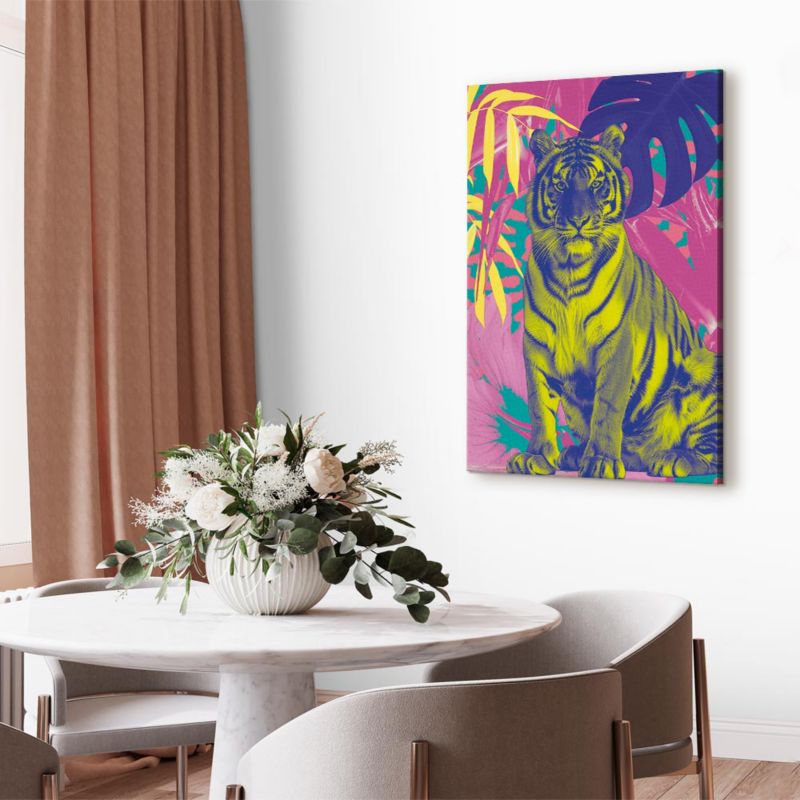 Artgeist farverig tiger 80 x 120 cm italiensk lærred 1 stk