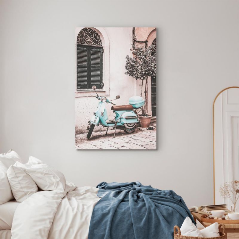 Artgeist ikonisk Vespa maleri 20 x 30 cm italiensk lærred, 1 stk