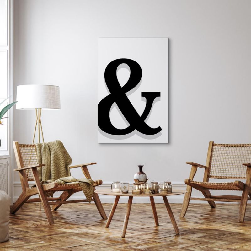 Artgeist dekorativt bogstav 80 x 120 cm italiensk lærred 1 stk