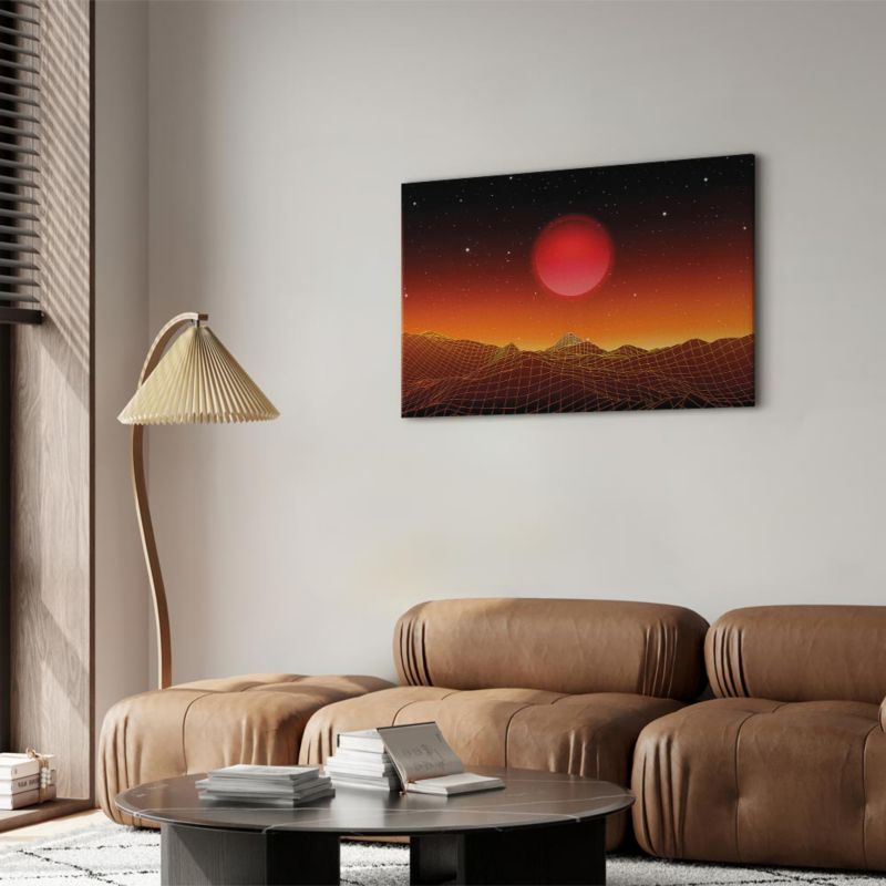 Artgeist futuristisk landskab 60 x 40 cm italiensk lærred 1 stk