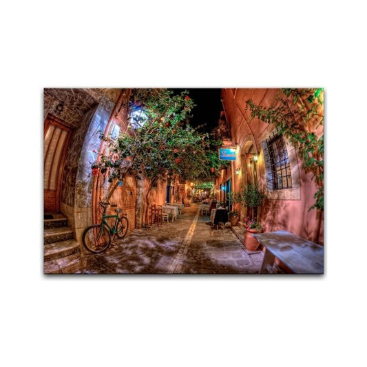 Canvasbillede 85 x 113 cm Globe gade