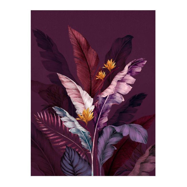 Canvasbillede Botanic Violet 60 x 80 cm