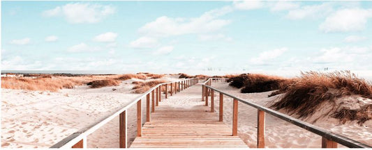 Canvasbillede Clear Beach 60 x 150 cm