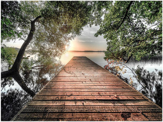 Canvasbillede Lake Bride 85 x 113 cm