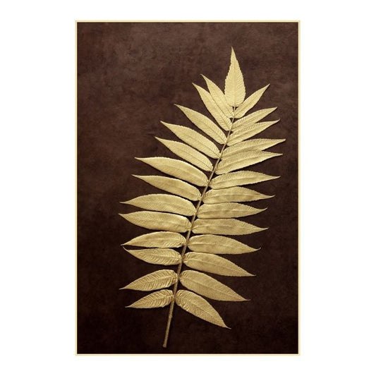 Deco box billede Bregneblade 60 x 90 cm