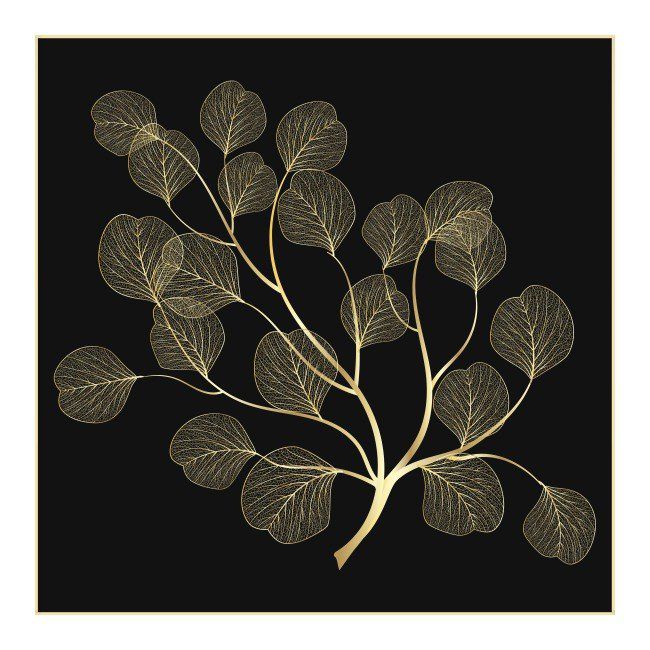 Deco box billede Tørrede grene 50 x 50 cm 1