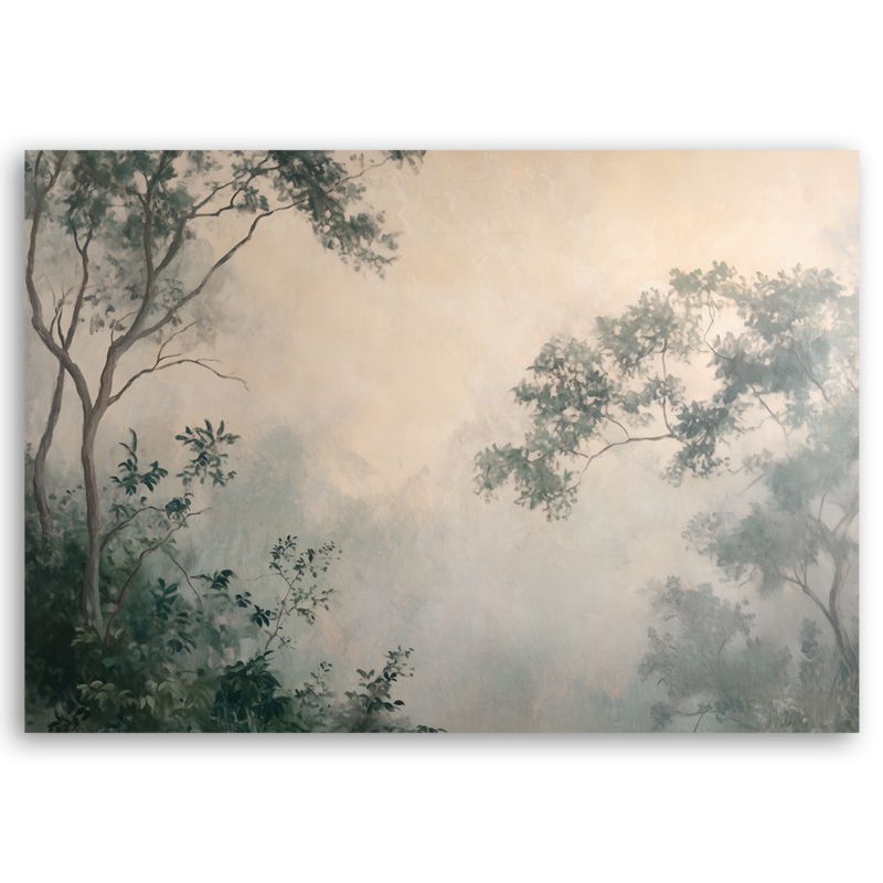 Billede til stue og soveværelse Feeby Skov i tåge Beige 120x80 cm 1 stk