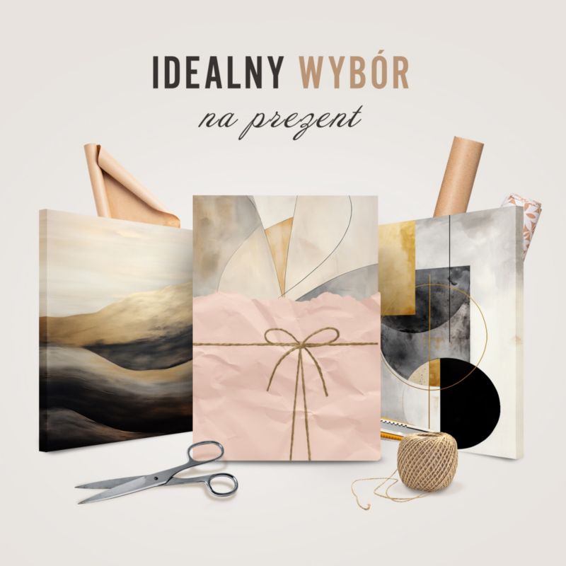 3D-maleri Feeby Lilia Blomst i beige til stue og soveværelse 30x30 cm, 1 stk
