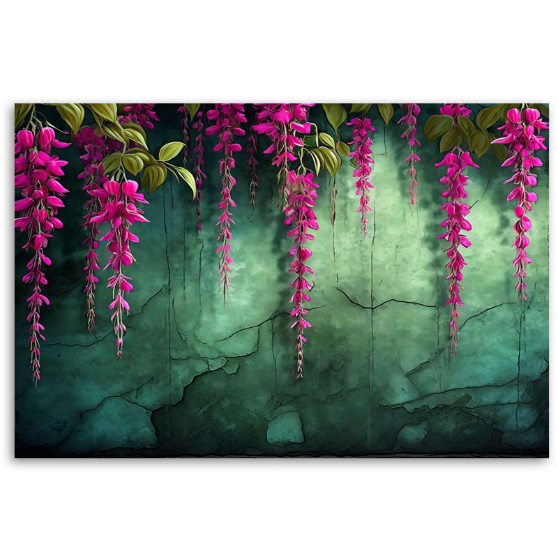 Billede til stue og soveværelse Feeby Hængende Blomster Lyserød 100x70 cm 1 stk