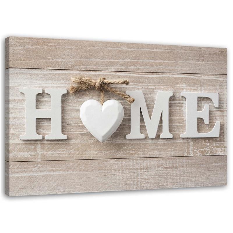 Billede til soveværelse og stue Feeby Home Shabby chic Beige 60x40 cm 1 stk
