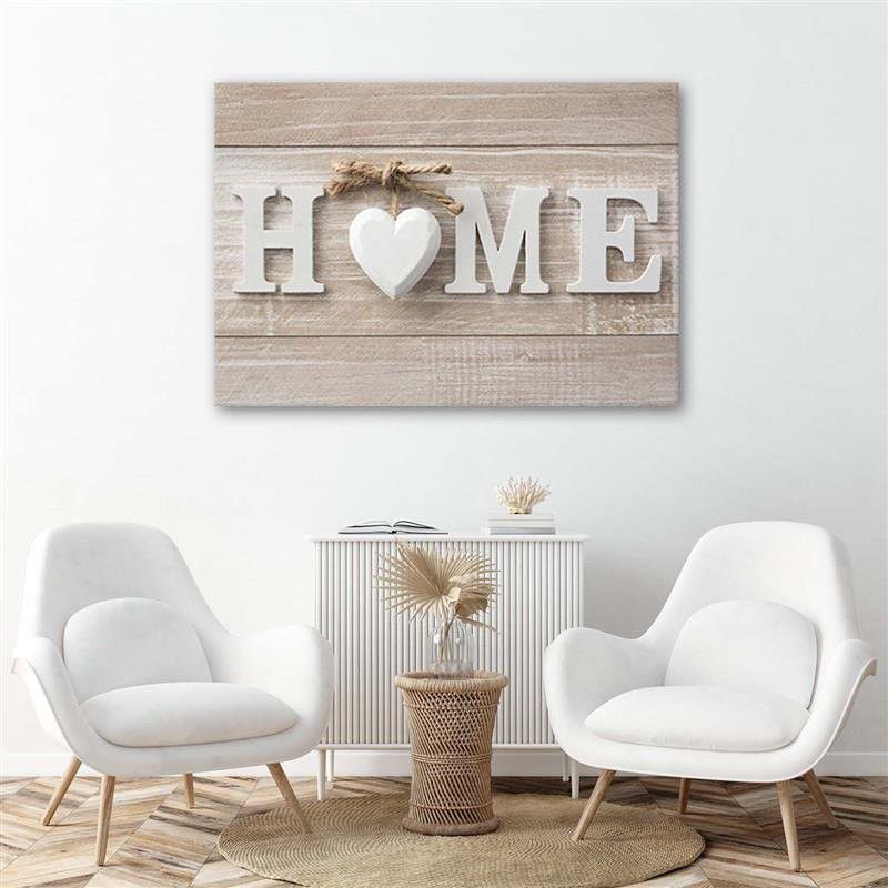 Billede til soveværelse og stue Feeby Home Shabby chic Beige 60x40 cm 1 stk