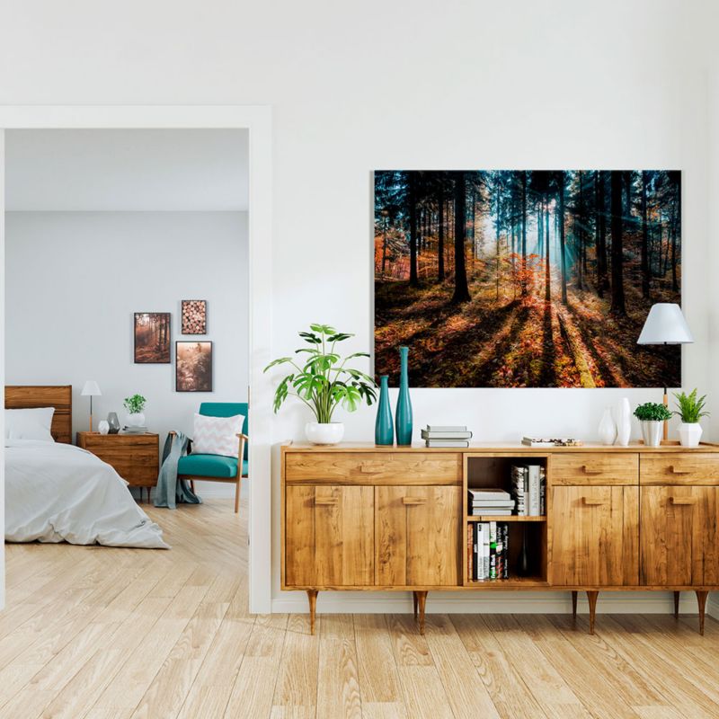 Glasspik Autumn Sunset billede 70 x 100 cm
