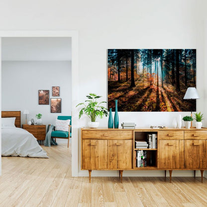 Glasspik Autumn Sunset billede 70 x 100 cm