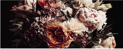 Glasspik Bouquet billede 50 x 125 cm
