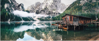 Glasspik Tyrol Lake billede 50 x 125 cm