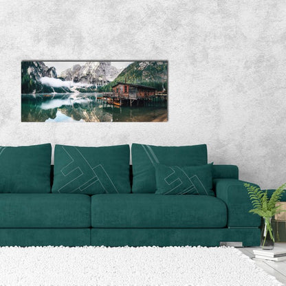 Glasspik Tyrol Lake billede 50 x 125 cm