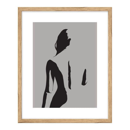 Billede Kvinde 40 x 50 cm grafik 3