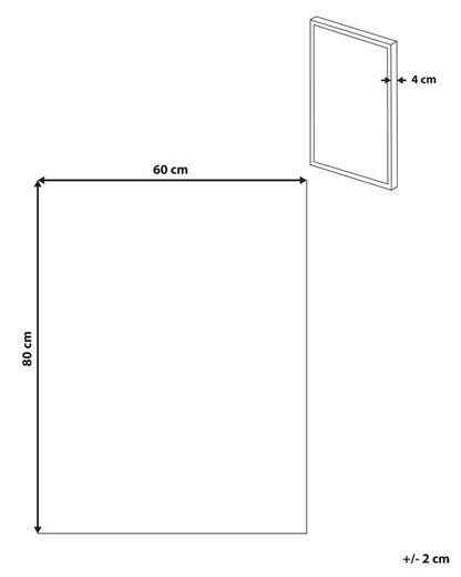 Rektangulært lærredsbillede Afassa 60 x 80 cm Børne- og dyremotiv i pink, 1 stk.