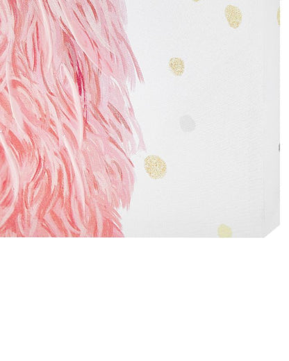 Rektangulært lærredsbillede Afassa 60 x 80 cm Børne- og dyremotiv i pink, 1 stk.