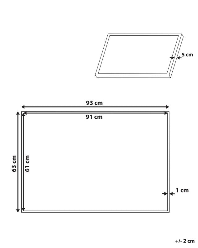 Bibbiena rektangulært lærredsbillede 63 x 99 cm børnefarvet 1 stk.