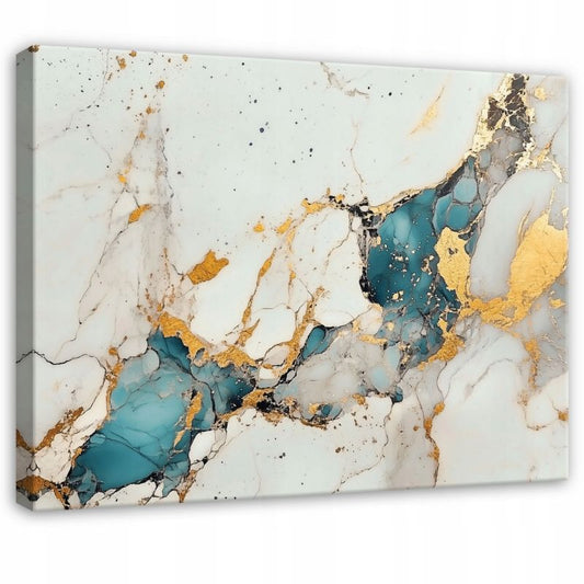 Canvas-billede WALLARENA 100 x 70 cm vægdekoration til soveværelse, stue og køkken abstrakt marmor 1 stk.