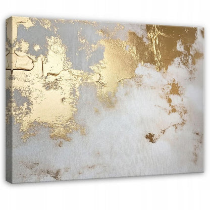 Canvas-billede WALLARENA 100x70 cm vægdekoration til soveværelse, stue og køkken abstrakt guld 1 stk.