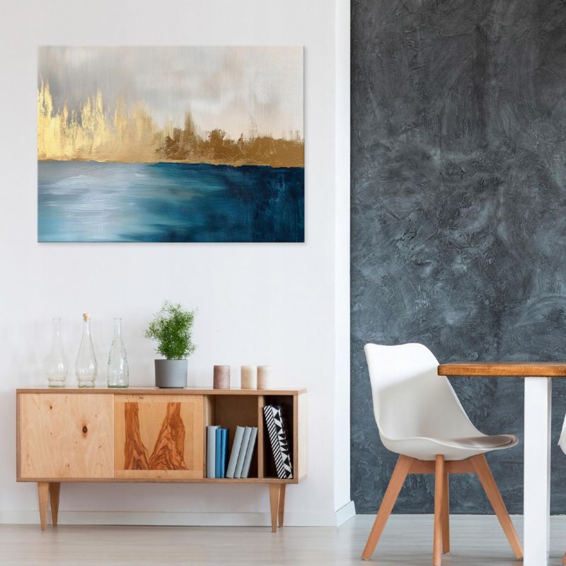 Canvas-billede WALLARENA 120x80 cm vægdekoration til soveværelse, stue og køkken abstrakt loft-stil 1 stk.