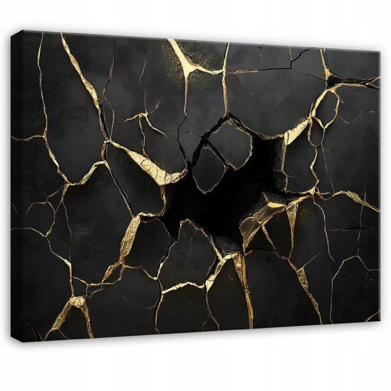 Canvas-billede WALLARENA 60 x 40 cm vægdekoration til soveværelse, stue og køkken abstrakt glamour, 1 stk.