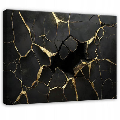 Canvas-billede WALLARENA 60 x 40 cm vægdekoration til soveværelse, stue og køkken abstrakt glamour, 1 stk.