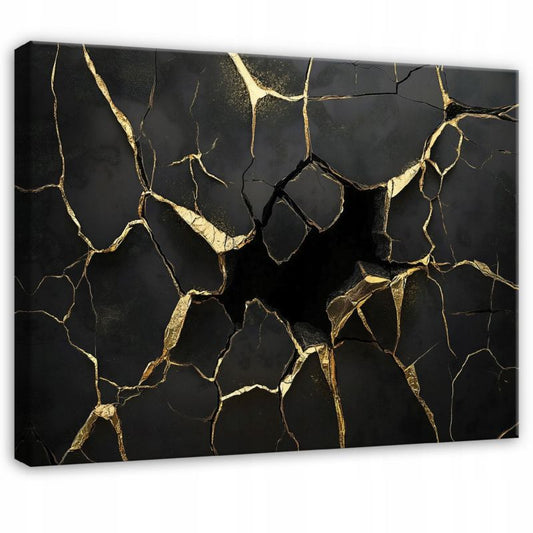 Canvas-billede WALLARENA 60 x 40 cm vægdekoration til soveværelse, stue og køkken abstrakt glamour, 1 stk.