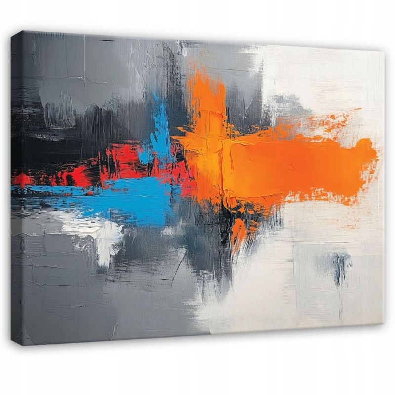 Canvas-billede WALLARENA 60x40 cm vægdekoration til soveværelse, stue og køkken abstrakt loftstil 1 stk.