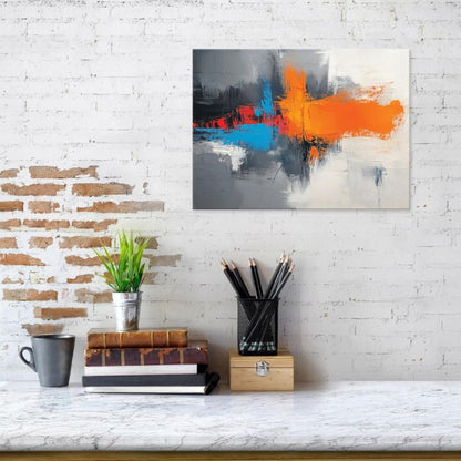 Canvas-billede WALLARENA 60x40 cm vægdekoration til soveværelse, stue og køkken abstrakt loftstil 1 stk.