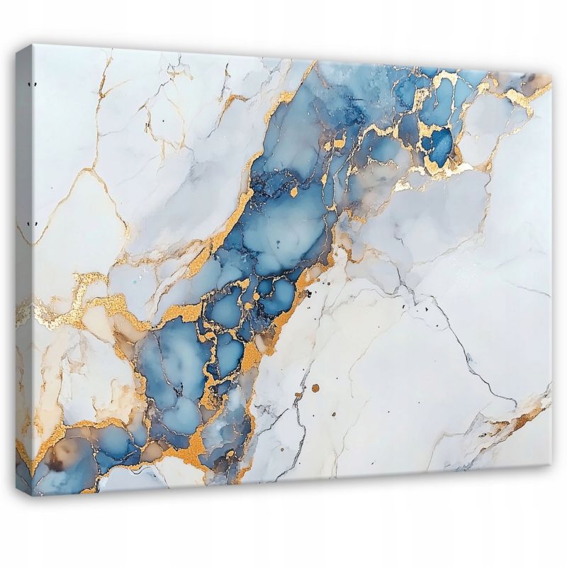 Canvas-billede WALLARENA 60 x 40 cm vægdekoration til soveværelse, stue og køkken abstrakt marmor 1 stk.