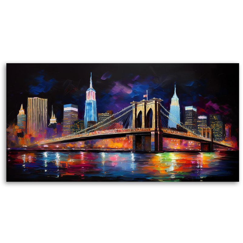 Lærredsbillede Feeby 120x60 cm By Abstraktion Bro New York 1 stk.