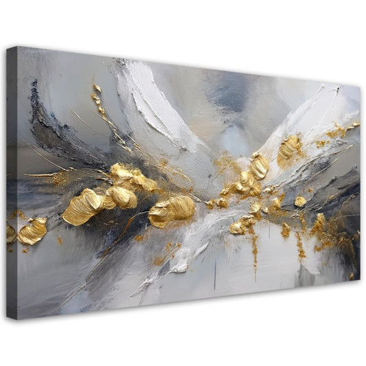 Feeby lærredsbillede 120x60 cm Guld Glamour Abstrakt 1 stk.