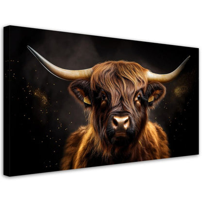Lærredsbillede Feeby 80x40 cm Skotsk Ko Glamour 1 stk.