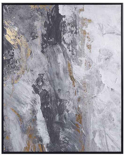 Rektangulært lærredsbillede Jesi 83 x 103 cm abstrakt grå 1 stk.