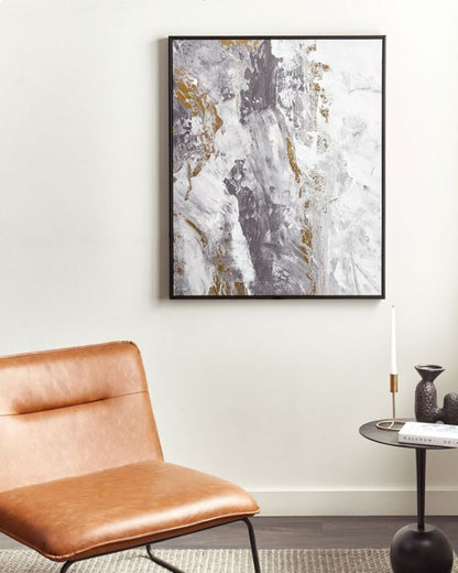 Rektangulært lærredsbillede Jesi 83 x 103 cm abstrakt grå 1 stk.
